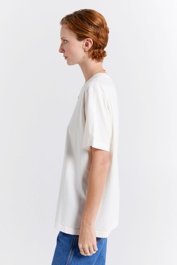 Karen Walker Classic Organic Cotton T-Shirt Ecru
