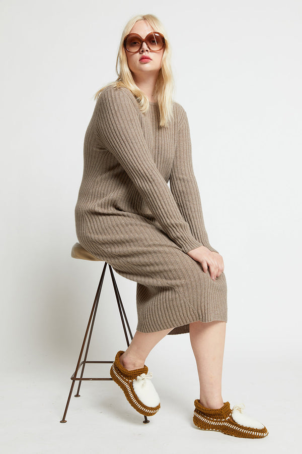 Karen Walker Crochet Slipper Mustard