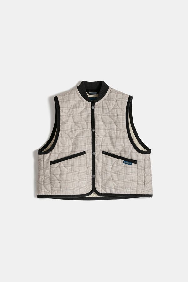 karen walker Cropped Bomber Gilet Beige/Natural