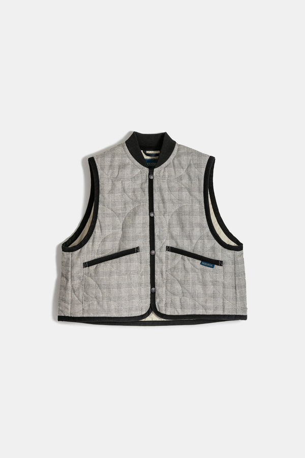 Karen Walker Cropped Bomber Gilet Black/Natural