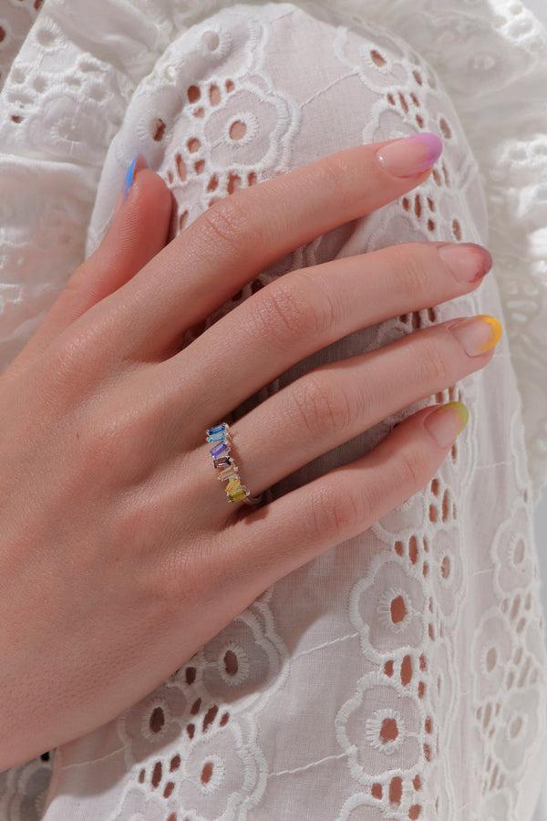 Karen Walker Cubist Ring Silver