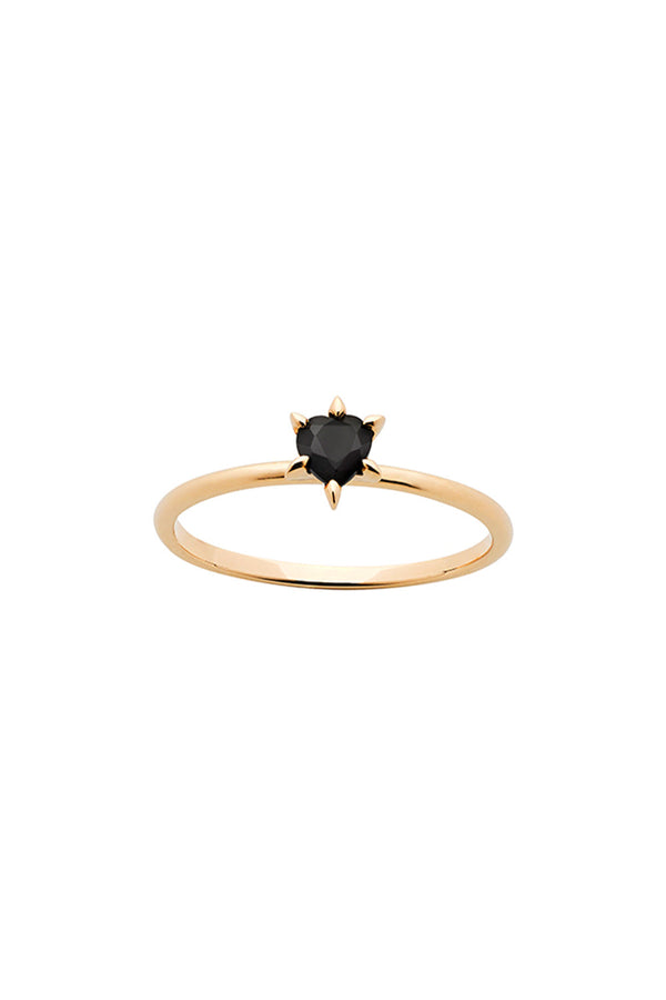 karen walker Cupid's Heart Mini Ring Gold Onyx