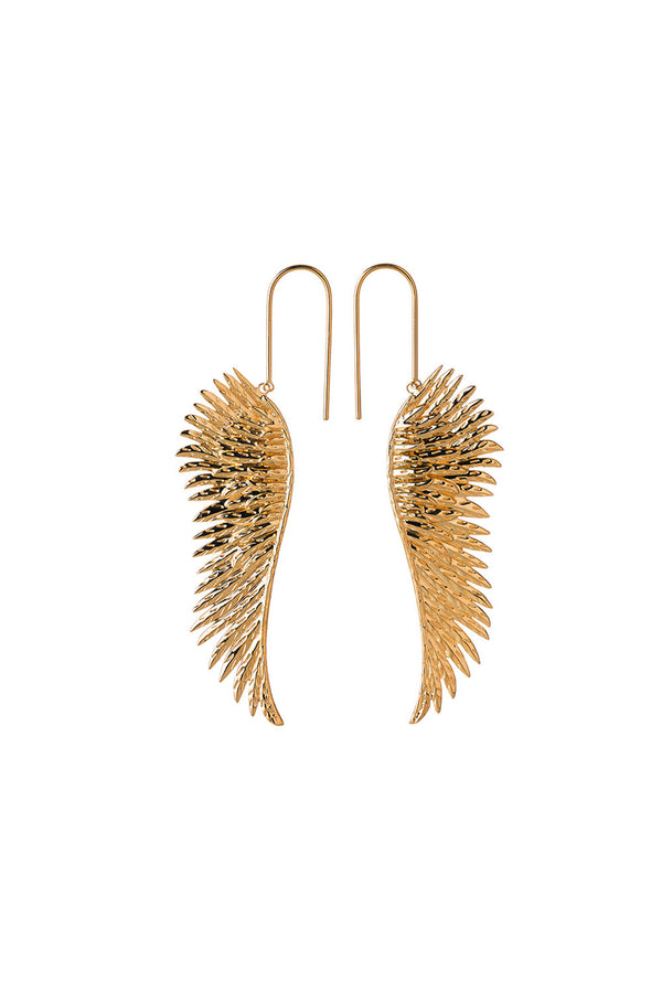 Karen Walker Cupid's Wings Earrings Gold