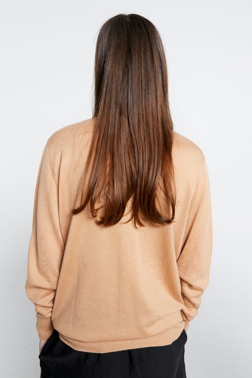 Karen Walker Daisy Cashmere Cardigan Camel