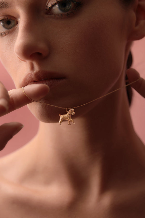 Karen Walker Dog Necklace Gold