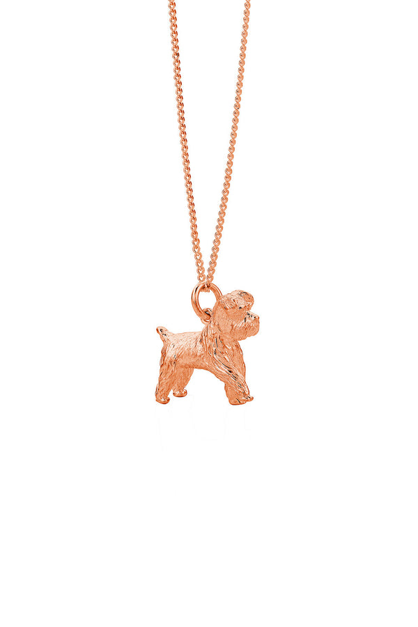 Karen Walker Dog Necklace Rose Gold