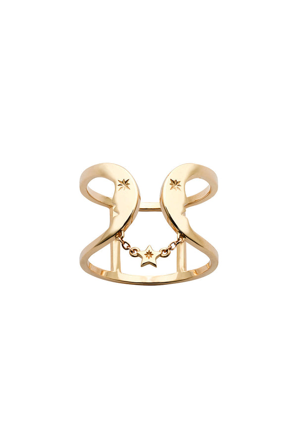 karen walker Double Crescent Ring Gold
