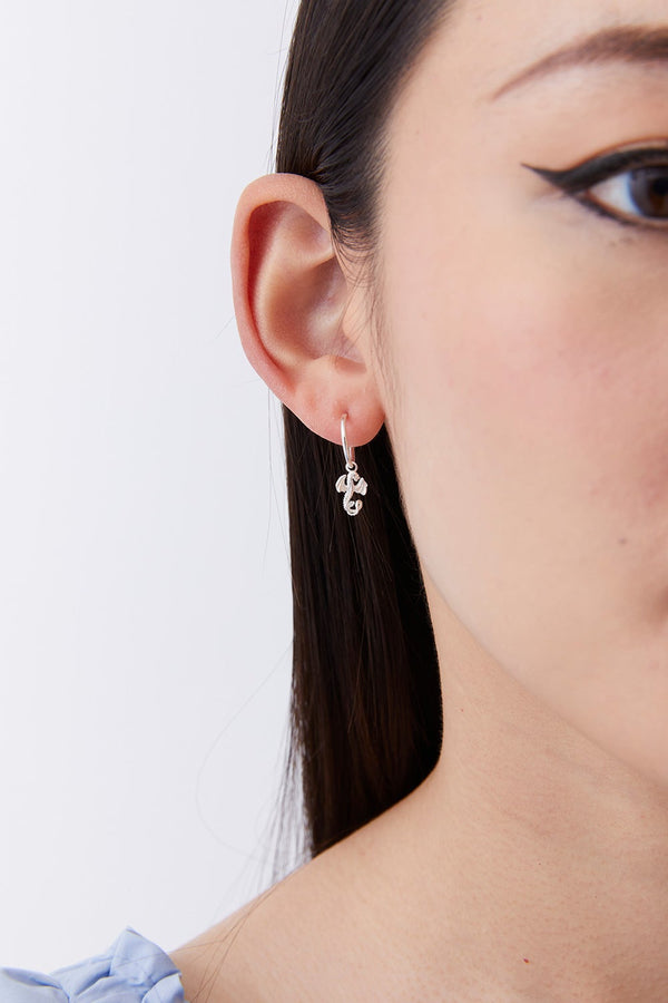 Karen Walker Dragon Earrings Silver