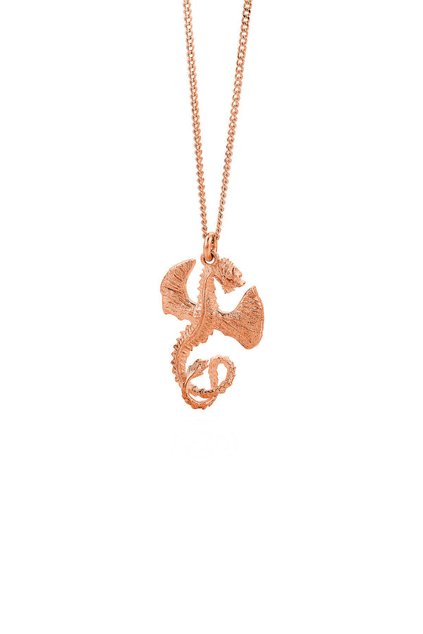 Karen Walker Dragon Necklace Rose Gold