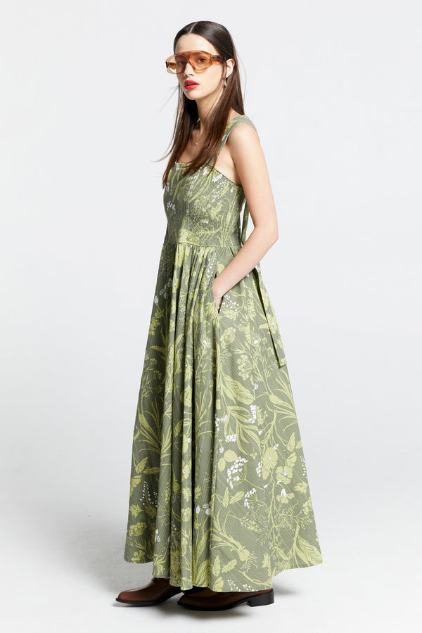 Karen Walker Eden Dress Green