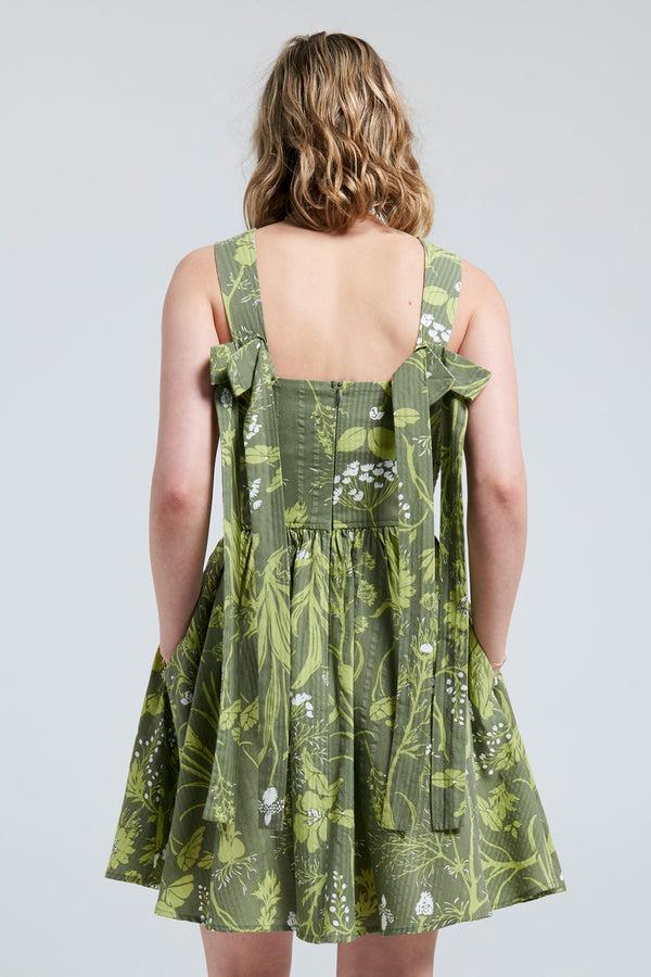 Karen Walker Eden Mini Dress Green