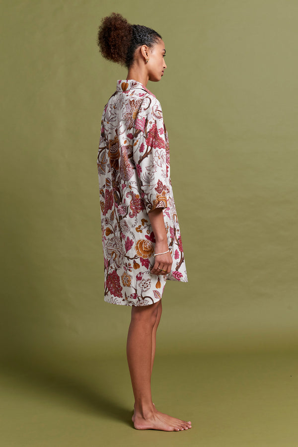 Karen Walker Edwardian Floral Nightshirt Macadamia