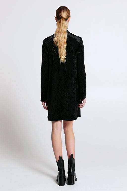Karen Walker Electric Velvet Dress Black