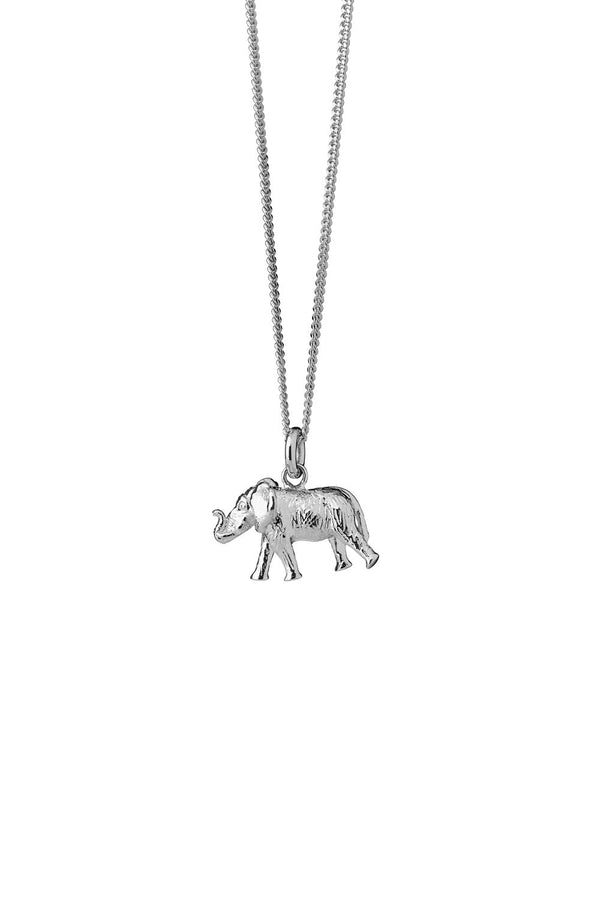 Karen Walker Elephant Necklace Silver