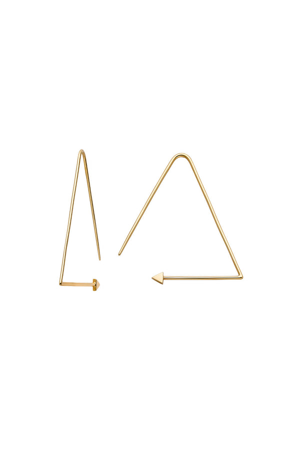 Karen Walker Equilateral Hoops Gold