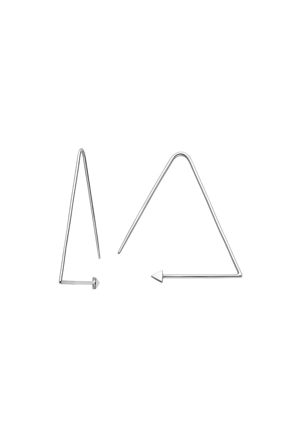 karen walker Equilateral Hoops Silver
