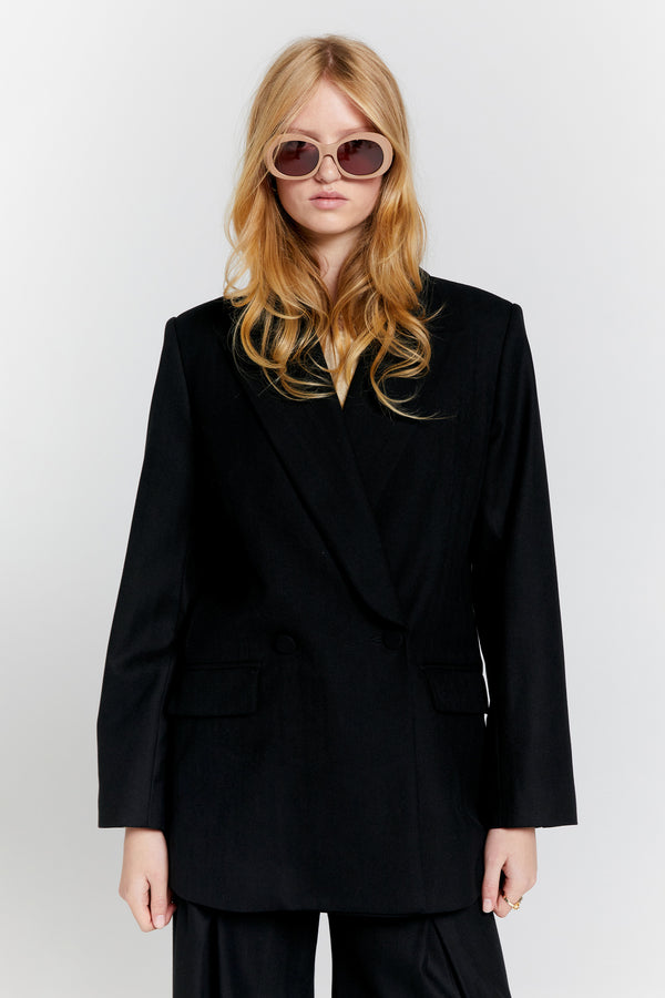 karen walker Escapade Double Breasted Jacket Black