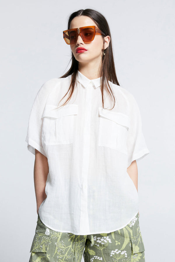 Karen Walker Eva Shirt Off-White