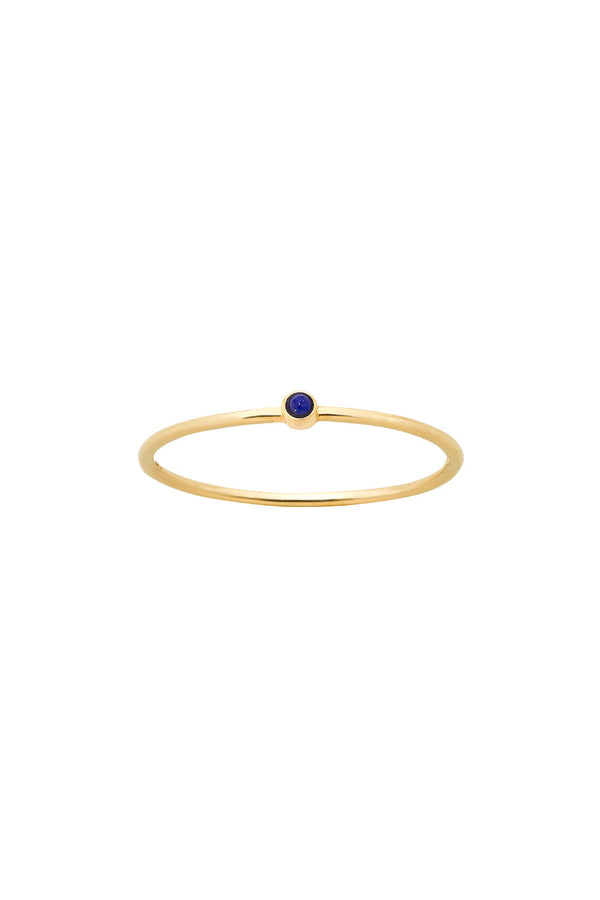 karen walker Extra Fine Orbit Ring Gold Lapis
