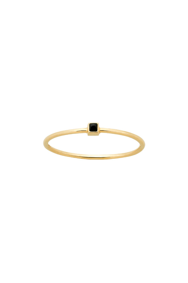 karen walker Extra Fine Solar Ring Gold Onyx