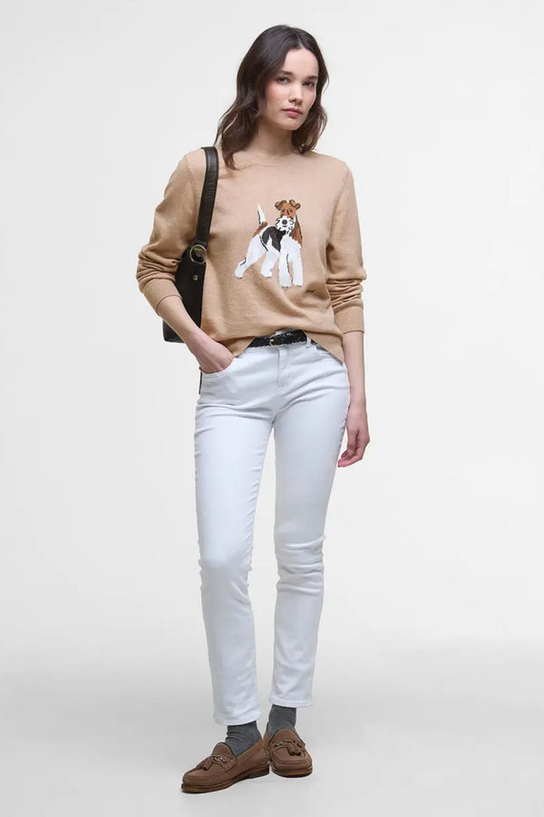 karen walker Fareham Knitted Jumper Pale Camel