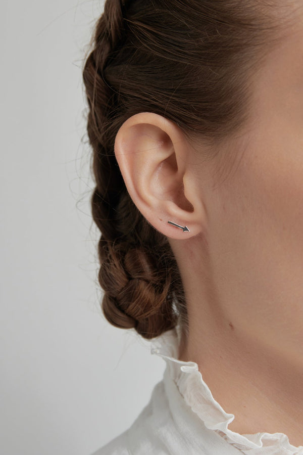 Karen Walker Fast Forward Studs Silver