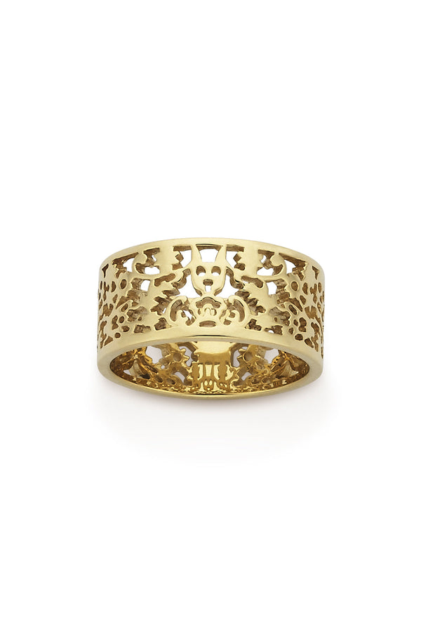 karen walker Filigree Band Gold 9mm