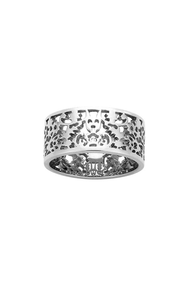 Karen Walker Filigree Band Silver 9mm