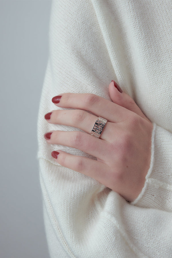 Karen Walker Filigree Band Silver 9mm