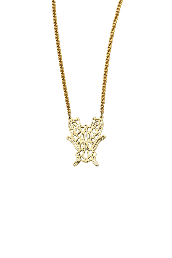 karen walker Filigree Fly Necklace Gold