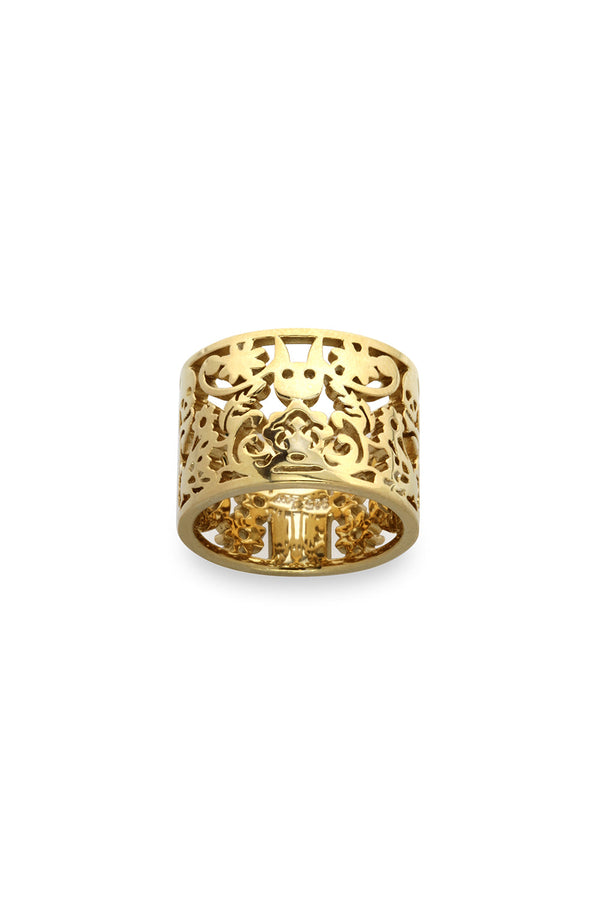 karen walker Filigree Ring Gold 15mm