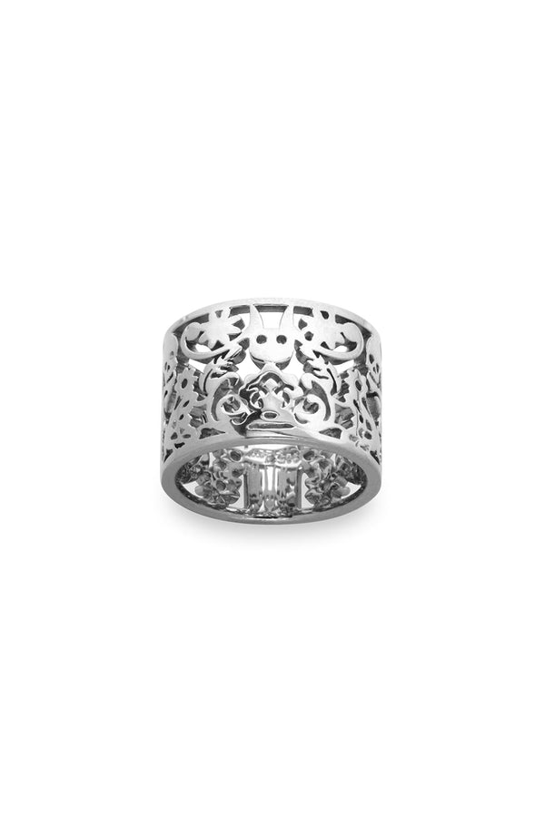 karen walker Filigree Ring Silver 15mm