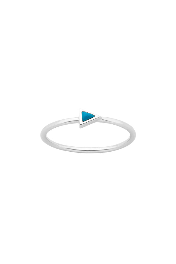karen walker Fine Arrow Ring Silver Turquoise