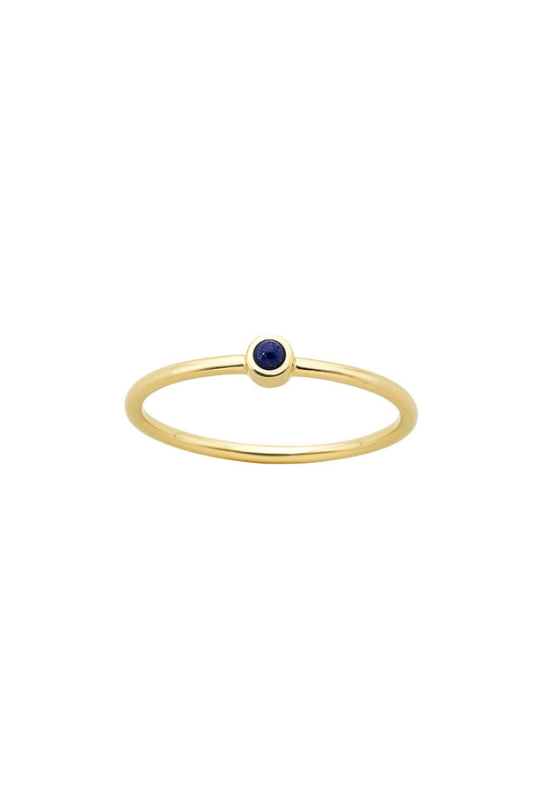 karen walker Fine Orbit Ring Gold Lapis