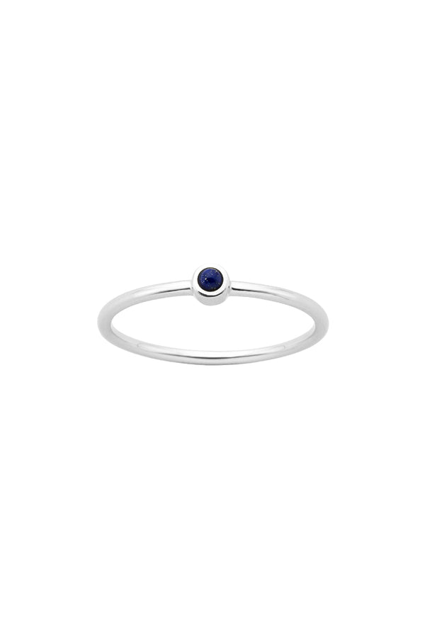 karen walker Fine Orbit Ring Silver Lapis