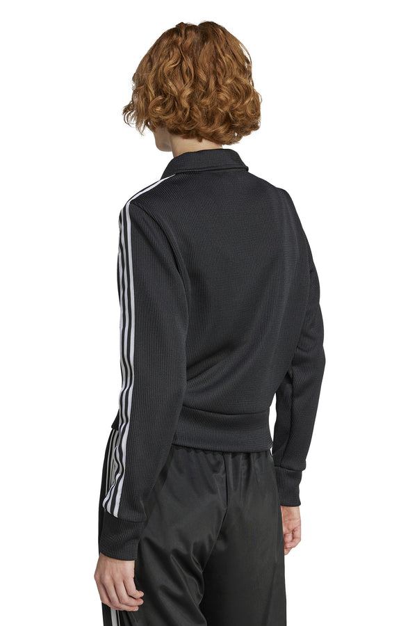 Karen Walker Firebird Knit Track Top Black/White
