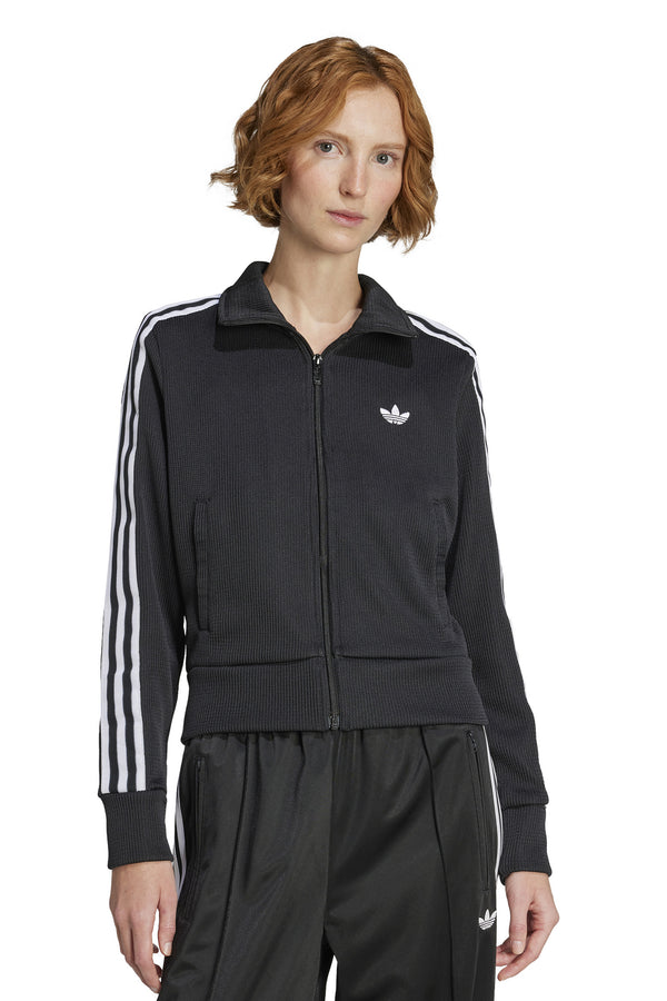 karen walker Firebird Knit Track Top Black/White