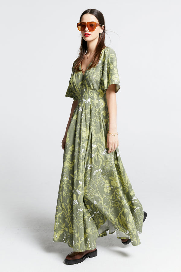 Karen Walker Florence Dress Green