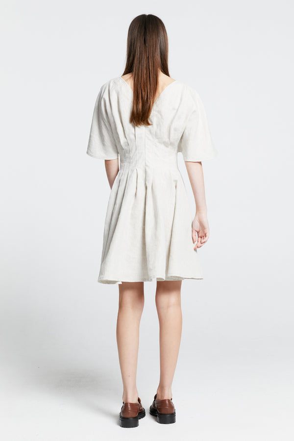 Karen Walker Florence Mini Dress Natural