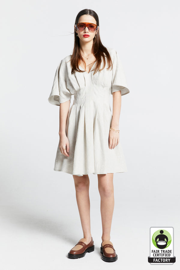 karen walker Florence Mini Dress Natural