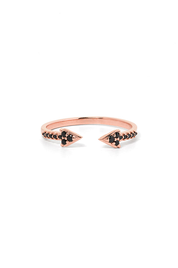 karen walker Forever Band Rose Gold Black Diamond