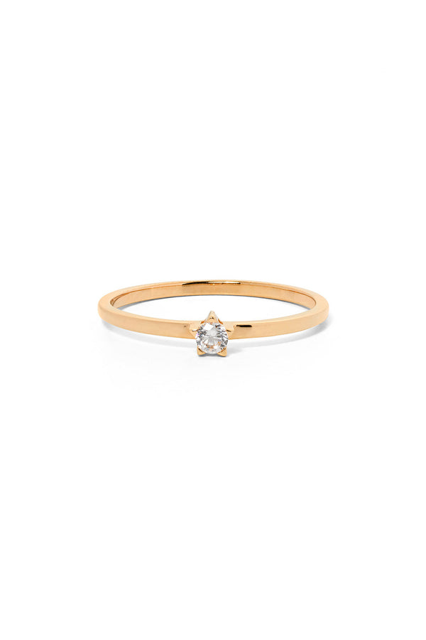 karen walker Forever Ring Gold White Diamond