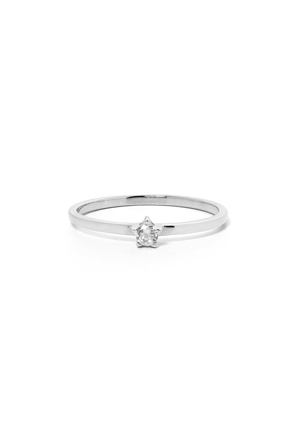 karen walker Forever Ring White Gold White Diamond