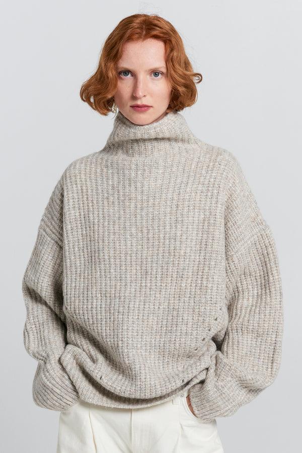 Karen Walker Funnel Neck Sweater Driftwood