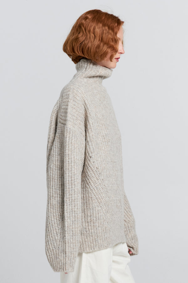 Karen Walker Funnel Neck Sweater Driftwood