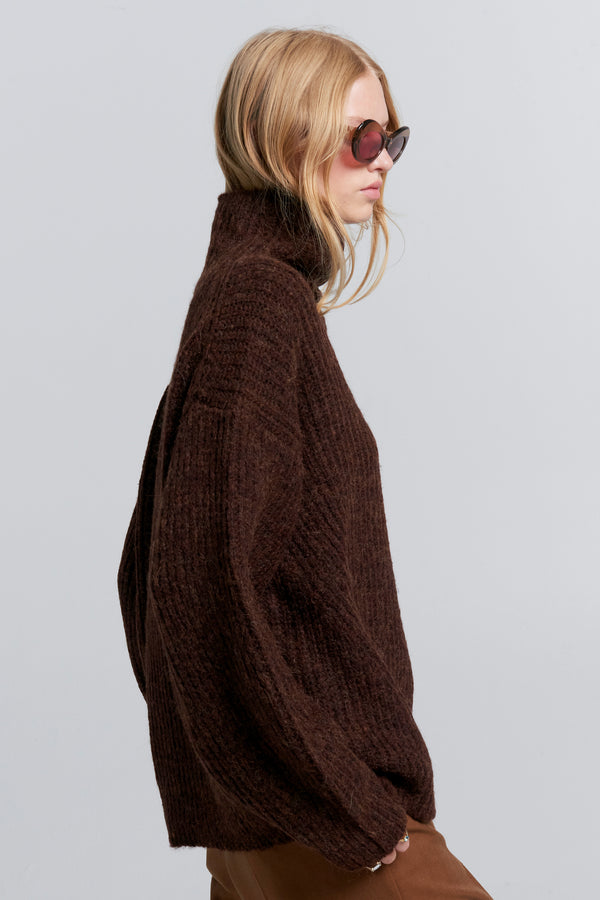 Karen Walker Funnel Neck Sweater Port