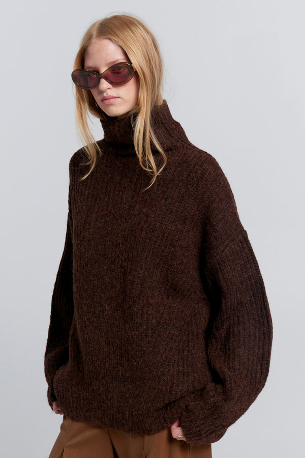 karen walker Funnel Neck Sweater Port