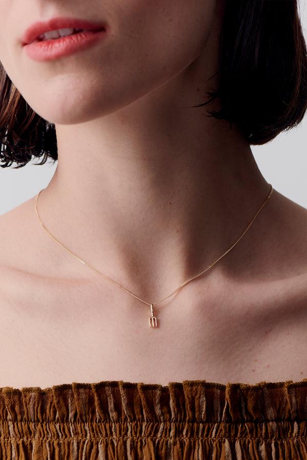 Karen Walker Garden Fork Necklace Gold