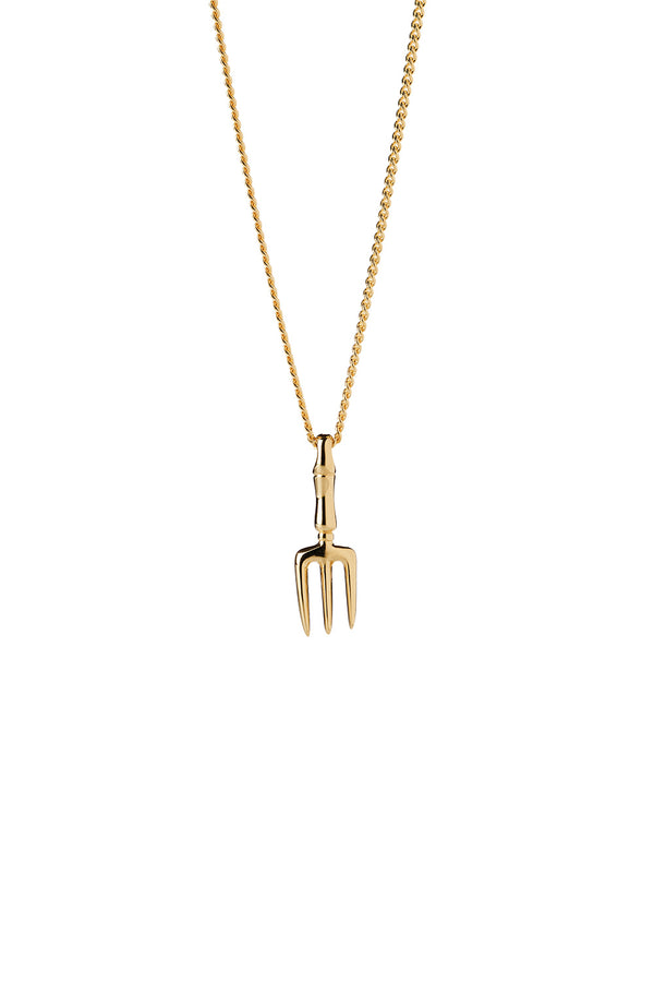 Karen Walker Garden Fork Necklace Gold
