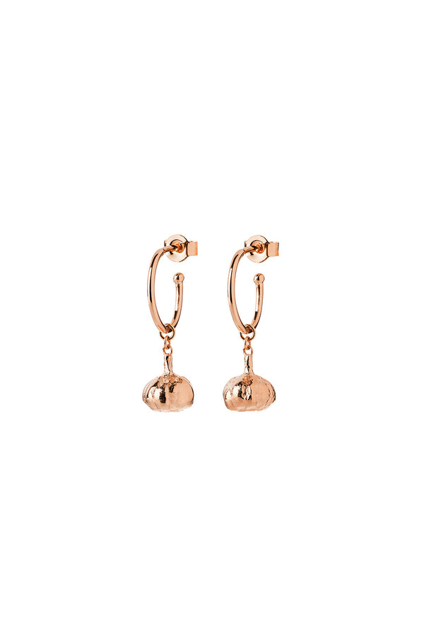 Karen Walker Garlic Earrings Rose Gold
